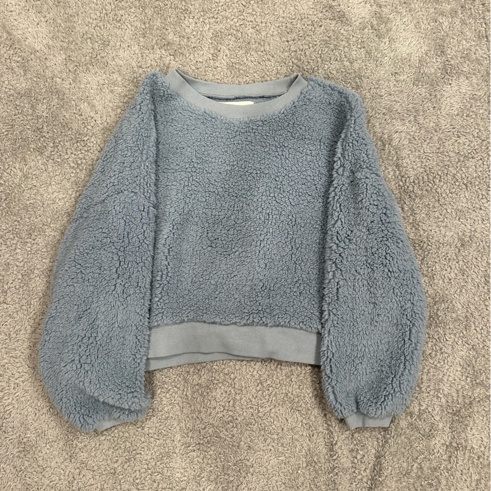 vintage Havana Blue fluffy sweatshirt / top